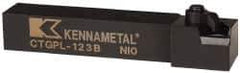 Kennametal - CTGP, Left Hand Cut, 0° Lead Angle, 3/4" Shank Height x 3/4" Shank Width, Positive Rake Indexable Turning Toolholder - 4-1/2" OAL, TN..32. Insert Compatibility, Series Kendex - Exact Tool & Supply