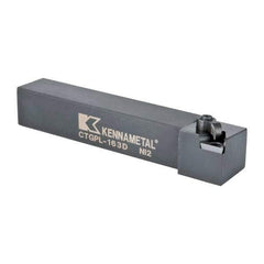 Kennametal - CTGP, Left Hand Cut, 0° Lead Angle, 1" Shank Height x 1" Shank Width, Positive Rake Indexable Turning Toolholder - 6" OAL, TN..32. Insert Compatibility, Series Kendex - Exact Tool & Supply