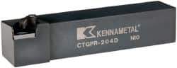 Kennametal - CTGP, Right Hand Cut, 0° Lead Angle, 1-1/4" Shank Height x 1-1/4" Shank Width, Positive Rake Indexable Turning Toolholder - 6" OAL, TP..42. Insert Compatibility, Series Kendex - Exact Tool & Supply