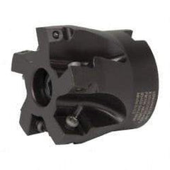 Kennametal - 5 Inserts, 2" Cut Diam, 3/4" Arbor Diam, 0.361" Max Depth of Cut, Indexable Square-Shoulder Face Mill - 0/90° Lead Angle, 1-3/4" High, SD.T 43.. Insert Compatibility, Series KSSM - Exact Tool & Supply