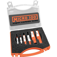 Micro 100 - 6 Pc Solid Carbide Combo Drill & Countersink Set - Exact Tool & Supply