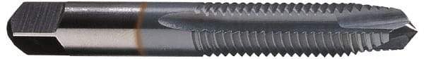 Cleveland - 3/4-10, 3 Flute, TiCN Finish, High Speed Steel Spiral Point Tap - Plug Chamfer, Right Hand Thread, 1.22" Thread Length, 2B Class of Fit, Series 1011TICN - Exact Tool & Supply
