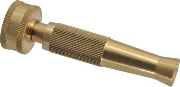 Value Collection - Garden Hose Noninsulated Twist Nozzle - Brass - Exact Tool & Supply
