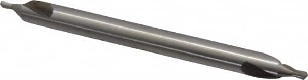 Interstate - #4 Plain Cut 60° Incl Angle High Speed Steel Combo Drill & Countersink - Exact Tool & Supply
