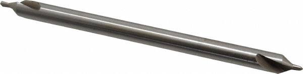 Interstate - #4-1/2 Plain Cut 60° Incl Angle High Speed Steel Combo Drill & Countersink - Exact Tool & Supply