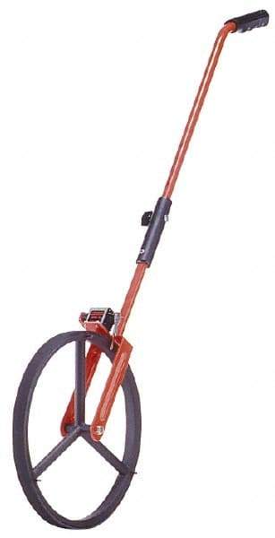CST/berger - 100,000' Counter Limit, 3' OAL, Red Measuring Wheel - 1" Accuracy per 100", Measures in Feet - Exact Tool & Supply