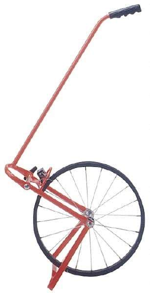 CST/berger - 100,000' Counter Limit, 4' OAL, Red Measuring Wheel - 1" Accuracy per 100", Measures in Feet - Exact Tool & Supply