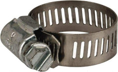 Parker - 1/2 to 1-1/4" Diam, Stainless Steel Worm Drive Clamp - Exact Tool & Supply