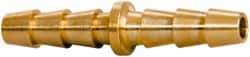 Parker - Hose Barb x Hose Barb Hose Mender - 3/16" ID Hose x 0.227" OD Hose, Brass - Exact Tool & Supply