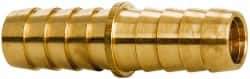 Parker - Hose Barb x Hose Barb Hose Mender - 1/2" ID Hose x 0.53" OD Hose, Brass - Exact Tool & Supply