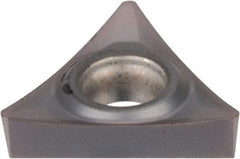 Kennametal - TCGT21.51 HP Grade KC5025 Carbide Turning Insert - TiAlN Finish, 60° Triangle, 1/4" Inscr Circle, 3/32" Thick, 1/64" Corner Radius - Exact Tool & Supply