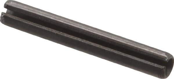 Value Collection - 2mm Diam x 14mm Long Slotted Spring Pin - Grade 1070-1080 Steel, Plain Finish - Exact Tool & Supply