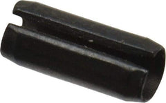 Value Collection - 2.5mm Diam x 6mm Long Slotted Spring Pin - Grade 1070-1080 Steel, Plain Finish - Exact Tool & Supply
