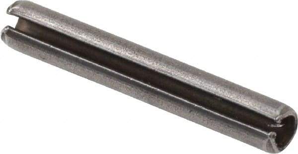 Value Collection - 2.5mm Diam x 16mm Long Slotted Spring Pin - Grade 1070-1080 Steel, Plain Finish - Exact Tool & Supply