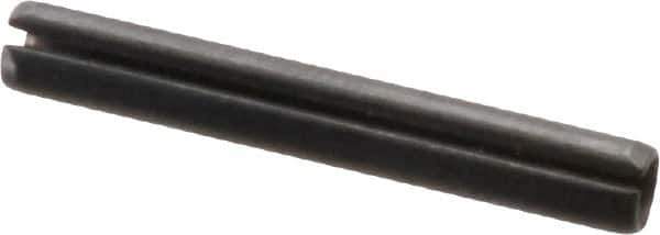Value Collection - 2.5mm Diam x 18mm Long Slotted Spring Pin - Grade 1070-1080 Steel, Plain Finish - Exact Tool & Supply