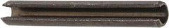 Value Collection - 2.5mm Diam x 20mm Long Slotted Spring Pin - Grade 1070-1080 Steel, Plain Finish - Exact Tool & Supply