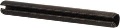 Value Collection - 2.5mm Diam x 22mm Long Slotted Spring Pin - Grade 1070-1080 Steel, Plain Finish - Exact Tool & Supply