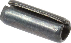 Value Collection - 3mm Diam x 8mm Long Slotted Spring Pin - Grade 1070-1080 Steel, Plain Finish - Exact Tool & Supply