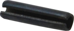Value Collection - 3mm Diam x 12mm Long Slotted Spring Pin - Grade 1070-1080 Steel, Plain Finish - Exact Tool & Supply