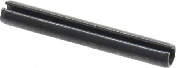 Value Collection - 3mm Diam x 22mm Long Slotted Spring Pin - Grade 1070-1080 Steel, Plain Finish - Exact Tool & Supply
