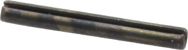 Value Collection - 3mm Diam x 24mm Long Slotted Spring Pin - Grade 1070-1080 Steel, Plain Finish - Exact Tool & Supply