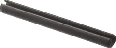 Value Collection - 3mm Diam x 26mm Long Slotted Spring Pin - Grade 1070-1080 Steel, Plain Finish - Exact Tool & Supply