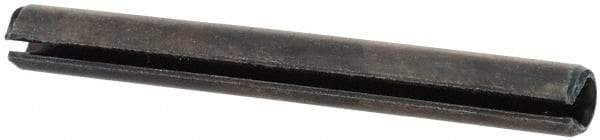 Value Collection - 3mm Diam x 28mm Long Slotted Spring Pin - Grade 1070-1080 Steel, Plain Finish - Exact Tool & Supply