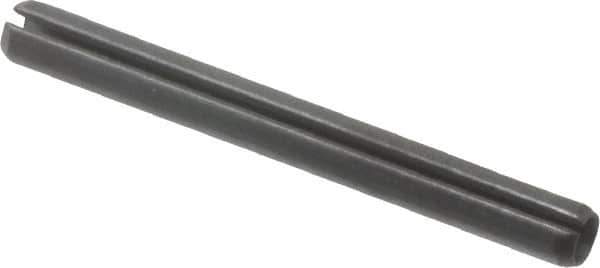 Value Collection - 3mm Diam x 30mm Long Slotted Spring Pin - Grade 1070-1080 Steel, Plain Finish - Exact Tool & Supply