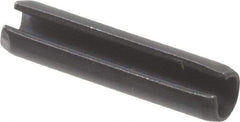 Value Collection - 3.5mm Diam x 16mm Long Slotted Spring Pin - Grade 1070-1080 Steel, Plain Finish - Exact Tool & Supply