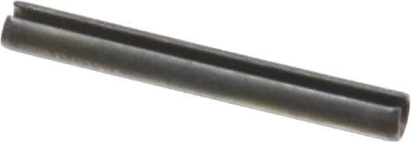 Value Collection - 3.5mm Diam x 30mm Long Slotted Spring Pin - Grade 1070-1080 Steel, Plain Finish - Exact Tool & Supply