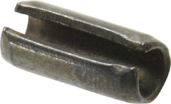 Value Collection - 4mm Diam x 10mm Long Slotted Spring Pin - Grade 1070-1080 Steel, Plain Finish - Exact Tool & Supply