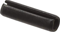 Value Collection - 4mm Diam x 14mm Long Slotted Spring Pin - Grade 1070-1080 Steel, Plain Finish - Exact Tool & Supply