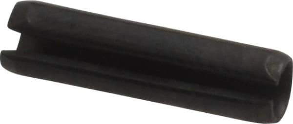 Value Collection - 4mm Diam x 16mm Long Slotted Spring Pin - Grade 1070-1080 Steel, Plain Finish - Exact Tool & Supply