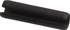 Value Collection - 4mm Diam x 16mm Long Slotted Spring Pin - Grade 1070-1080 Steel, Plain Finish - Exact Tool & Supply