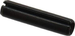 Value Collection - 4mm Diam x 18mm Long Slotted Spring Pin - Grade 1070-1080 Steel, Plain Finish - Exact Tool & Supply