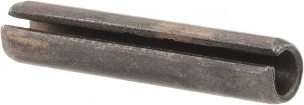 Value Collection - 4mm Diam x 20mm Long Slotted Spring Pin - Grade 1070-1080 Steel, Plain Finish - Exact Tool & Supply