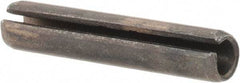 Value Collection - 4mm Diam x 20mm Long Slotted Spring Pin - Grade 1070-1080 Steel, Plain Finish - Exact Tool & Supply