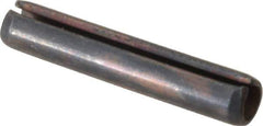 Value Collection - 4mm Diam x 22mm Long Slotted Spring Pin - Grade 1070-1080 Steel, Plain Finish - Exact Tool & Supply