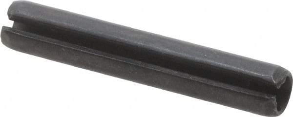 Value Collection - 4mm Diam x 24mm Long Slotted Spring Pin - Grade 1070-1080 Steel, Plain Finish - Exact Tool & Supply