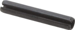 Value Collection - 4mm Diam x 24mm Long Slotted Spring Pin - Grade 1070-1080 Steel, Plain Finish - Exact Tool & Supply