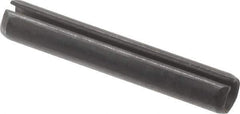 Value Collection - 4mm Diam x 26mm Long Slotted Spring Pin - Grade 1070-1080 Steel, Plain Finish - Exact Tool & Supply