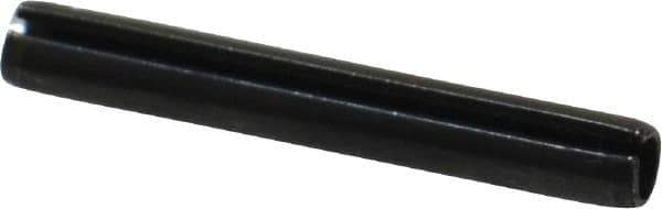 Value Collection - 4mm Diam x 30mm Long Slotted Spring Pin - Grade 1070-1080 Steel, Plain Finish - Exact Tool & Supply
