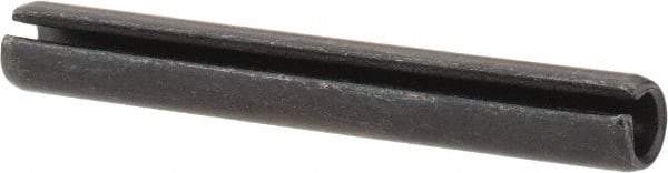 Value Collection - 4mm Diam x 32mm Long Slotted Spring Pin - Grade 1070-1080 Steel, Plain Finish - Exact Tool & Supply