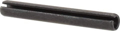 Value Collection - 4mm Diam x 32mm Long Slotted Spring Pin - Grade 1070-1080 Steel, Plain Finish - Exact Tool & Supply