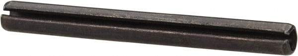Value Collection - 4mm Diam x 40mm Long Slotted Spring Pin - Grade 1070-1080 Steel, Plain Finish - Exact Tool & Supply