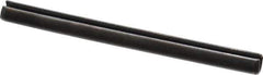 Value Collection - 4mm Diam x 50mm Long Slotted Spring Pin - Grade 1070-1080 Steel, Plain Finish - Exact Tool & Supply