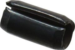 Value Collection - 5mm Diam x 10mm Long Slotted Spring Pin - Grade 1070-1080 Steel, Plain Finish - Exact Tool & Supply
