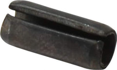 Value Collection - 5mm Diam x 12mm Long Slotted Spring Pin - Grade 1070-1080 Steel, Plain Finish - Exact Tool & Supply