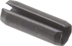 Value Collection - 5mm Diam x 14mm Long Slotted Spring Pin - Grade 1070-1080 Steel, Plain Finish - Exact Tool & Supply