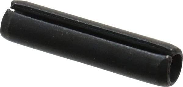 Value Collection - 5mm Diam x 22mm Long Slotted Spring Pin - Grade 1070-1080 Steel, Plain Finish - Exact Tool & Supply